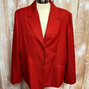 Alfred Dunner Vintage Plus‎ Size Linen Look Blazer